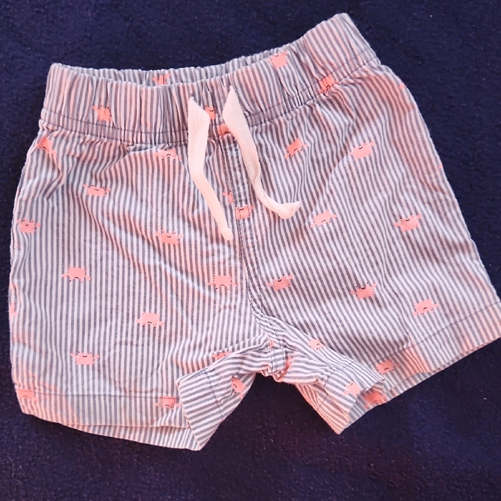 Striped Blue and Pink Kids Shorts